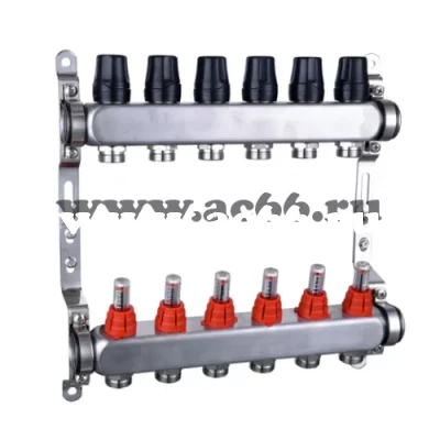 Коллект. группа TIM из НЕРЖ. 1",  9вых 3/4", с расход. (KDS5009)