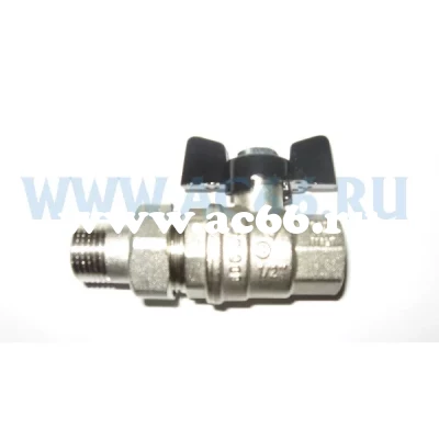 Кран шаровой с американкой 1/2", PN40, Bugatti OREGON 322  (уп 14;56) Италия