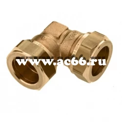 Угольник 18-18 обжим, латунь, General Fittings 1N00