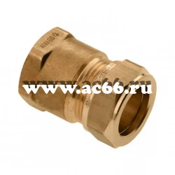 Муфта 15-1/2" В/Р  обжим, латунь, General Fittings 1N00