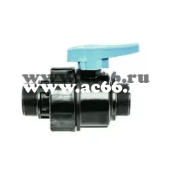 1074 Кран шаровый Unidelta 1/2"х1/2" НР-НР  (50 шт)