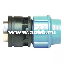 1036 Муфта Латунь Unidelta 20х1/2"  ВР  (80 шт)