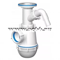 А2000 Сифон АНИ Грот 11/2"х40 с отводом д/стиральной машины
